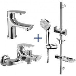 Набор смесителей 3 в 1 для ванны Lemark LM1780C - фото 