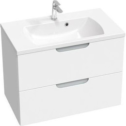 Тумба подвесная с раковиной Ravak Classic II 80 см X000001481, белый/серый - фото 