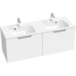 Тумба подвесная с раковиной Ravak Classic II 130 см X000001483, белый/серый - фото 