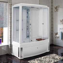 Душевая кабина Радомир Элис 168x85 см R, белый/прозрачное - фото 