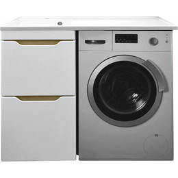 Тумба напольная с раковиной-столешницей Azario Magenta 120 см L CS00078395 - фото 