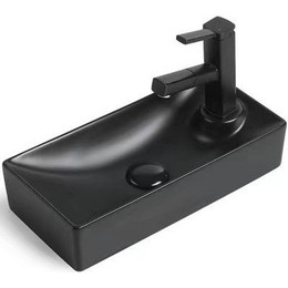 Раковина-чаша SantiLine 43 см SL-2009LMB, черный матовый - фото 