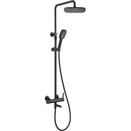 Душевая стойка Bronze de Luxe Avantgarde 2039H, чёрный матовый - фото 