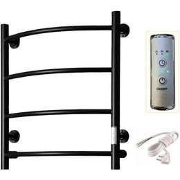 Полотенцесушитель электрический Тругор Пэк сп 5 ВГП П4 500х600 мм, чёрный (возможность скрытого подключения) 00-00035955 - фото 