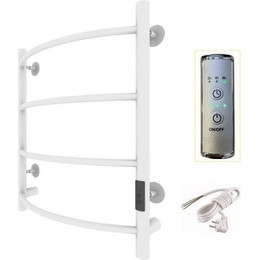 Полотенцесушитель электрический Тругор Пэк сп 5 ВГП П4 500х600 мм, белый (возможность скрытого подключения) 00-00036147 - фото 