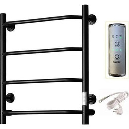 Полотенцесушитель электрический Тругор Пэк сп 6 ВГП П4 500х600 мм, чёрный (возможность скрытого подключения) 00-00035959 - фото 