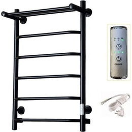 Полотенцесушитель электрический Тругор Пэк сп 6 ВГП с полкой П6 500х800 мм, чёрный (возможность скрытого подключения) 00-00042768 - фото 