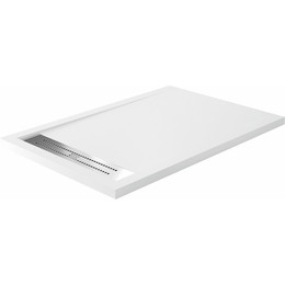 Поддон каменный WasserKraft Mindel 140х90 см 85T36, белый матовый - фото 