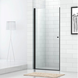 Душевая дверь Cezares 70 см ECO-O-B-1-70-C-NERO, черный/прозрачное - фото 