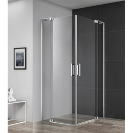 Душевое ограждение Cezares (70-80)х(90-100) см SLIDER-AH-2-70/80-90/100-C-Cr (стекло 8 мм) хром/прозрачное - фото 