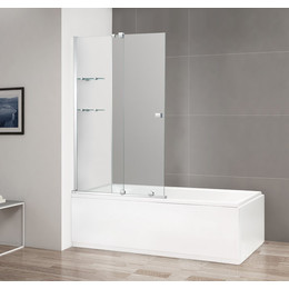 Шторка для ванны Cezares 80 см STREAM-VFS-11-80/150-C-Cr (стекло 8 мм), хром/прозрачное - фото 