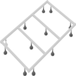 Каркас для душевого поддона Jacob Delafon Tolbiac 140x90 см E6D347RU-NF - фото 