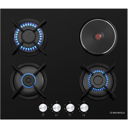 Комбинированная варочная панель Maunfeld EEHG.64.13CB/KG (чёрное стекло) - фото 