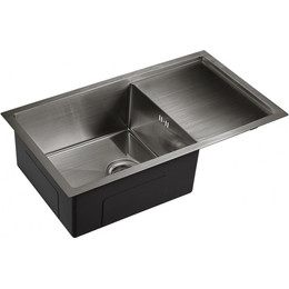 Кухонная мойка Emar EMB-124 PVD Nano Dark 1,2 мм, чёрный, Цвет производителя: чёрный - фото 