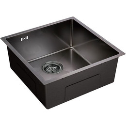 Кухонная мойка Emar EMB-131 PVD Nano Dark 1 мм, чёрный, Цвет производителя: чёрный - фото 