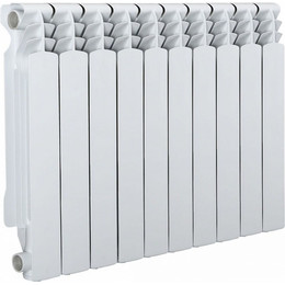 Радиатор Azario AL500/100/10 800х585 мм (10 секций) белый - фото 