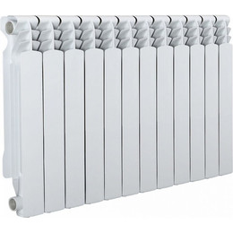Радиатор Azario AL500/100/12 960х585 мм (12 секций) белый - фото 