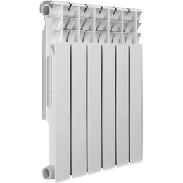 Радиатор Azario BM500/80/6 450х555 мм (6 секций) белый - фото 