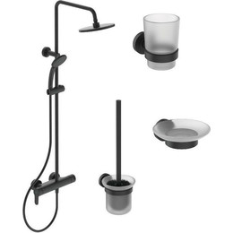 Промо-набор Ideal Standard IdealRain BL750S2, черный матовый - фото 