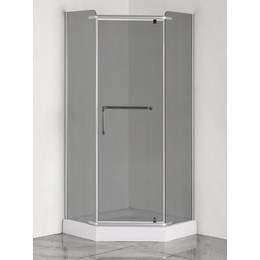 Душевое ограждение Loranto 100x100 см CS-816S B 100 (GRAY) сатин/серое - фото 