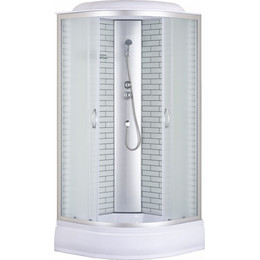 Душевая кабина Loranto 90х90 см CS-6690-25FW 90, хром/матовое - фото 