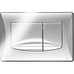 Кнопка смыва Oli River Dual (механическая) 638504, хром глянцевый - фото 