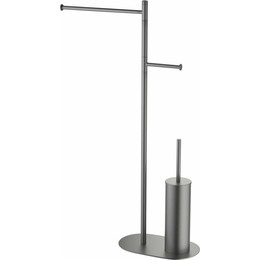 Стойка с держателем и ёршиком Timo Saona 13085/18, цвет чёрное золото - фото 