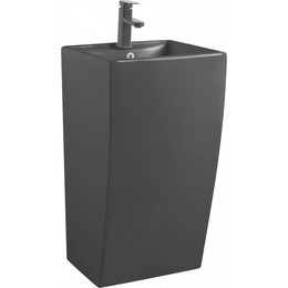 Раковина напольная Azario Comella 48 см AZ-314MB, черный матовый - фото 