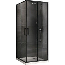 Душевое ограждение Abber Schwarzer Diamant 90х90 см AG02090B5, черный/прозрачное - фото 