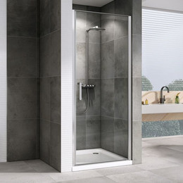 Душевая дверь Abber Sonnenstrand 90 см AG04090, хром/прозрачное - фото 