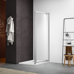 Душевая дверь Aquatek 90 см AQ ARI PI 09020CH, хром/прозрачное - фото 