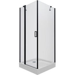 Душевое ограждение Triton Йота 90x90 см, чёрный/прозрачное - фото 