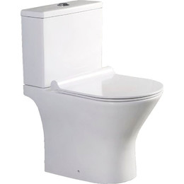 Унитаз-компакт безободковый Azario Verde AZ-2224 с крышкой микролифт - фото 