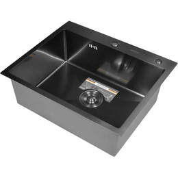 Кухонная мойка Gerhans K36050B 1 мм, PVD графит - фото 