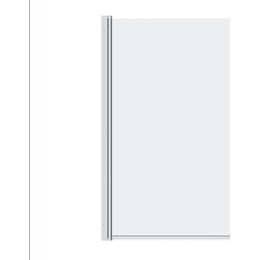 Шторка для ванны Damixa Skyline 80х140 см DX35WBS-D080-140MT, хром/прозрачное - фото 