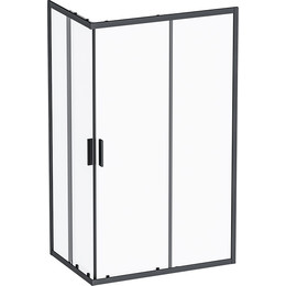 Душевое ограждение Am.Pm Gem S Twin Slide 120x80 см W93G-404-120280-BT, черный/прозрачное - фото 