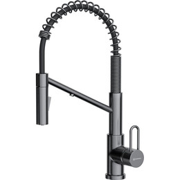 Смеситель для кухни Omoikiri Mikawa 2 PLUS-SB GM 4994454, вороненая сталь - фото 