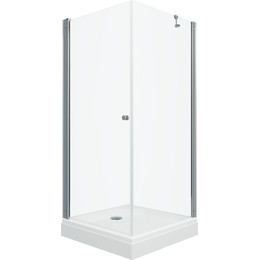 Душевое ограждение Triton Форта 90x90 см, хром/прозрачное - фото 