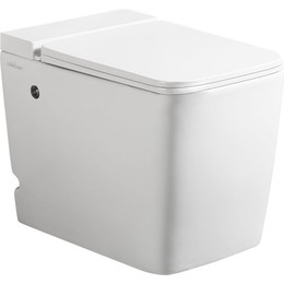 Унитаз приставной безободковый импульсный Abber Rechteck AC1212P с крышкой микролифт (выпуск вертикальный) - фото 
