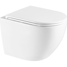 Унитаз подвесной безободковый Azario Navio AZ-0074 с крышкой микролифт - фото 