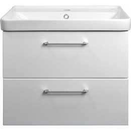 Тумба подвесная с раковиной Azario Ника 70 см CS00080144, белый матовый - фото 