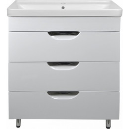 Тумба напольная с раковиной Стиль Соло 70/3Н см (раковина Monte) - фото 