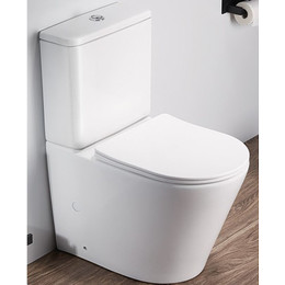 Унитаз-компакт CeramaLux Rimless 2179XMW с крышкой микролифт, белый матовый, Цвет производителя: белый матовый - фото 