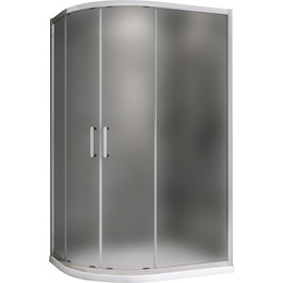 Душевое ограждение Abber Schwarzer Diamant 120x80 см AG01128M, хром/матовое - фото 