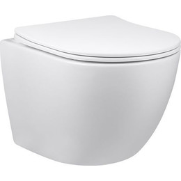 Унитаз подвесной безободковый Vincea Globo VT1-14S с крышкой микролифт, Цвет производителя: белый - фото 