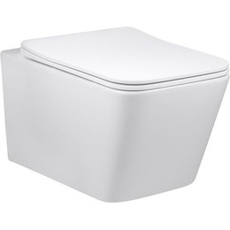 Унитаз подвесной безободковый Vincea Q-Line VT1-12 с крышкой микролифт, Цвет производителя: белый - фото 