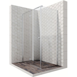 Душевое ограждение Ambassador Diamond 120x80 см 12011104L L, хром/прозрачное - фото 