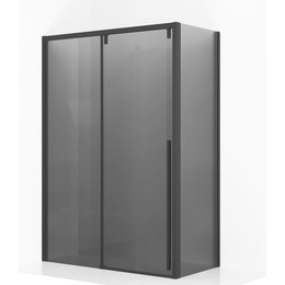 Душевое ограждение Ambassador Intense 140x80 см 110022203IBB-80IBB (стекло 8 мм) чёрный/тонированное - фото 