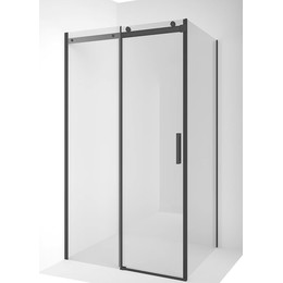 Душевое ограждение Ambassador Benefit 140x110 см 19021203HB-110HB (стекло 8 мм) чёрный/прозрачное - фото 