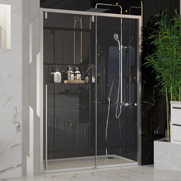 Душевая дверь Ambassador Intense 150 см 110021104IX (стекло 8 мм) хром/прозрачное - фото 